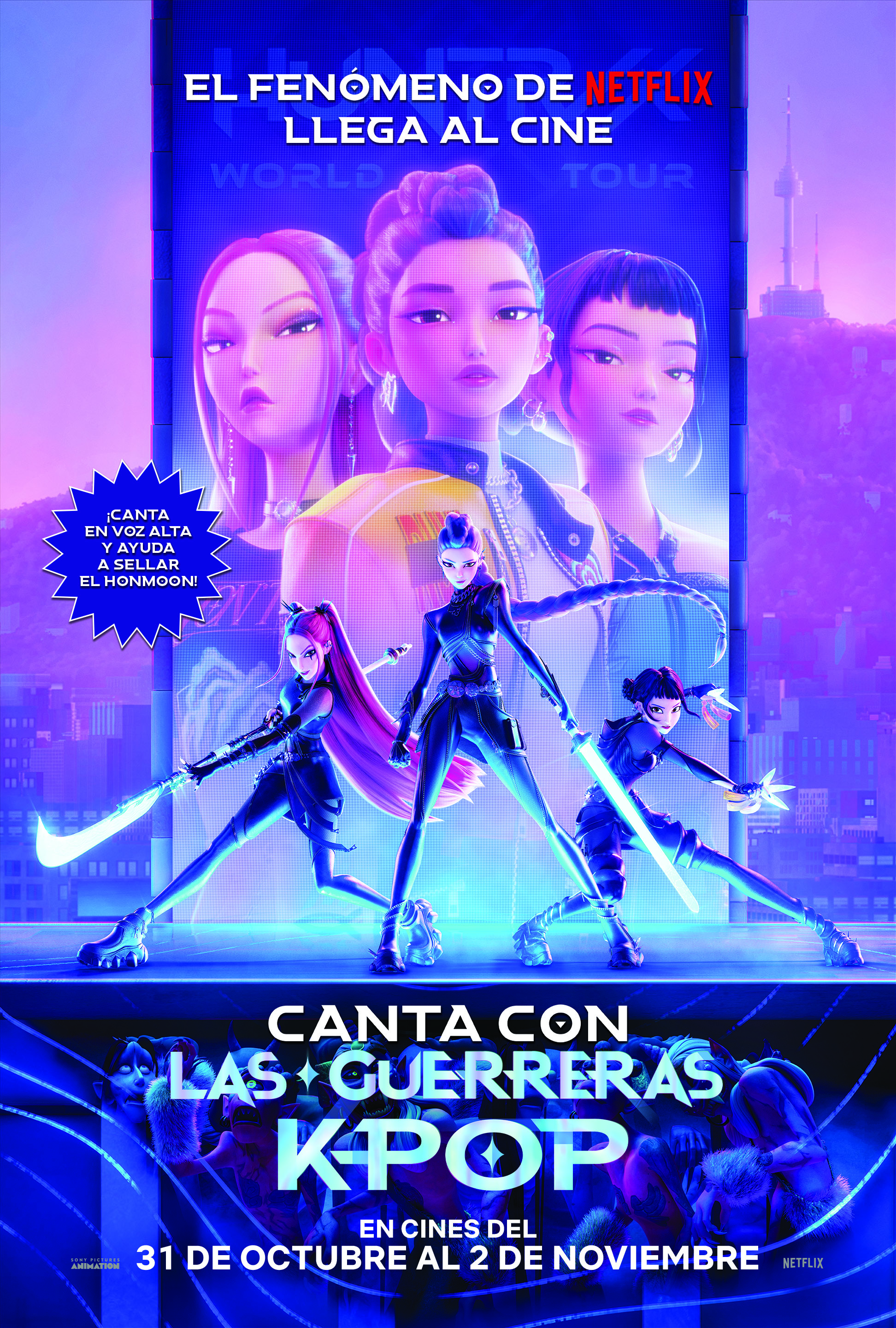 Poster Las guerreras k-pop