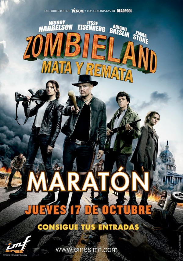 Maratón Zombieland: Mata y Remata | En cines IMF el 17 de Octubre
