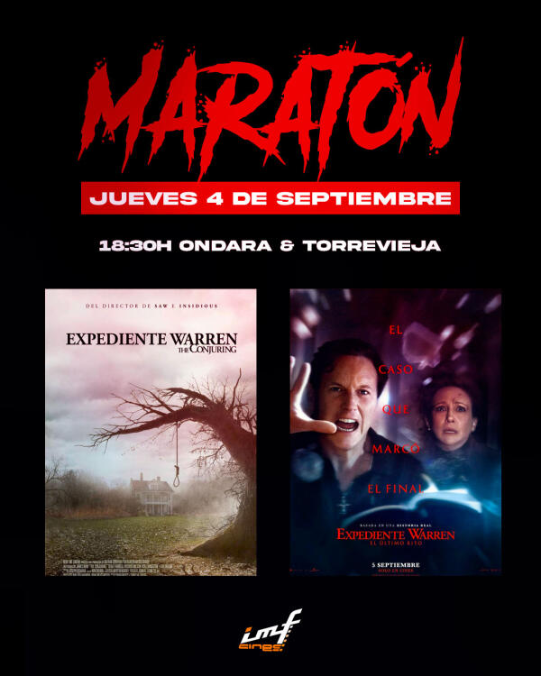 MARATÓN EXPEDIENTE WARREN – Jueves 4 de septiembre en Cines IMF