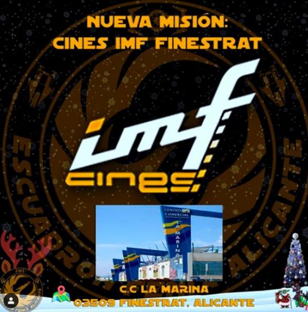 Gran Visita del Escuadrón Fénix Alicante a Cines IMF Finestrat, el día 28 de diciembre