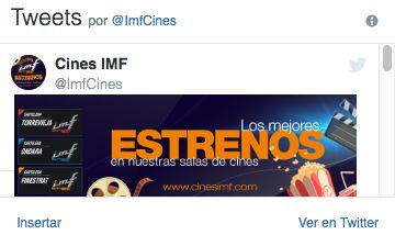Twitter cines IMF