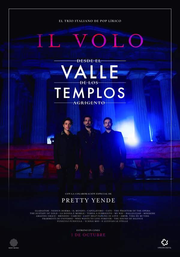 pelicula Il Volo, Live at the Valley of the Temples